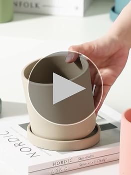 【大型】陶器鉢　ホワイト円筒形陶器プランター 皿付き 大型】陶器鉢 ホワイト円筒形陶器プランター 皿付き 植木鉢 大型